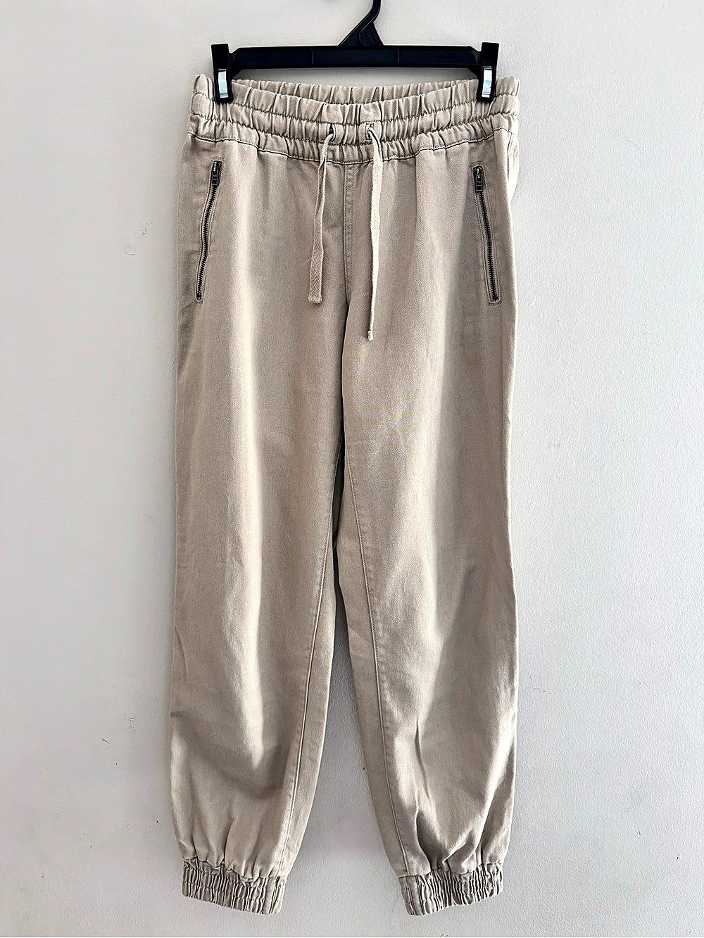 Tna Cotton Jogger Pants in Beige Size XS Like New